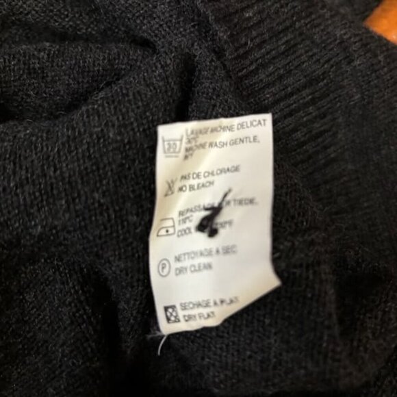 Vintage Kasha de Rodier Women Wool Cardigan Size *L Academia Oversized Boyfriend - Picture 5 of 9